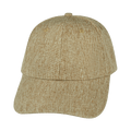 The Heartbeat Brand Blank 6 Panel Hat — Shallow Fit / Tan Hemp (Unisex) — main product shot