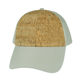 Blank 6 Panel Hat — Cork Unstructured / Gray (Unisex)