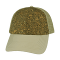 The Heartbeat Brand Blank 6 Panel Hat — Cork Unstructured / Cream (Unisex) / Soft Trucker Mesh — main product shot