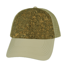 Blank 6 Panel Hat — Cork Unstructured / Cream (Unisex) / Soft Trucker Mesh