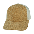 The Heartbeat Brand Blank 6 Panel Hat — Cork Cream (Unisex) — main product shot
