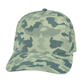 The Heartbeat Brand Blank 5 Panel Hat — Structured / Soft Gray Camo (Unisex) — main product shot