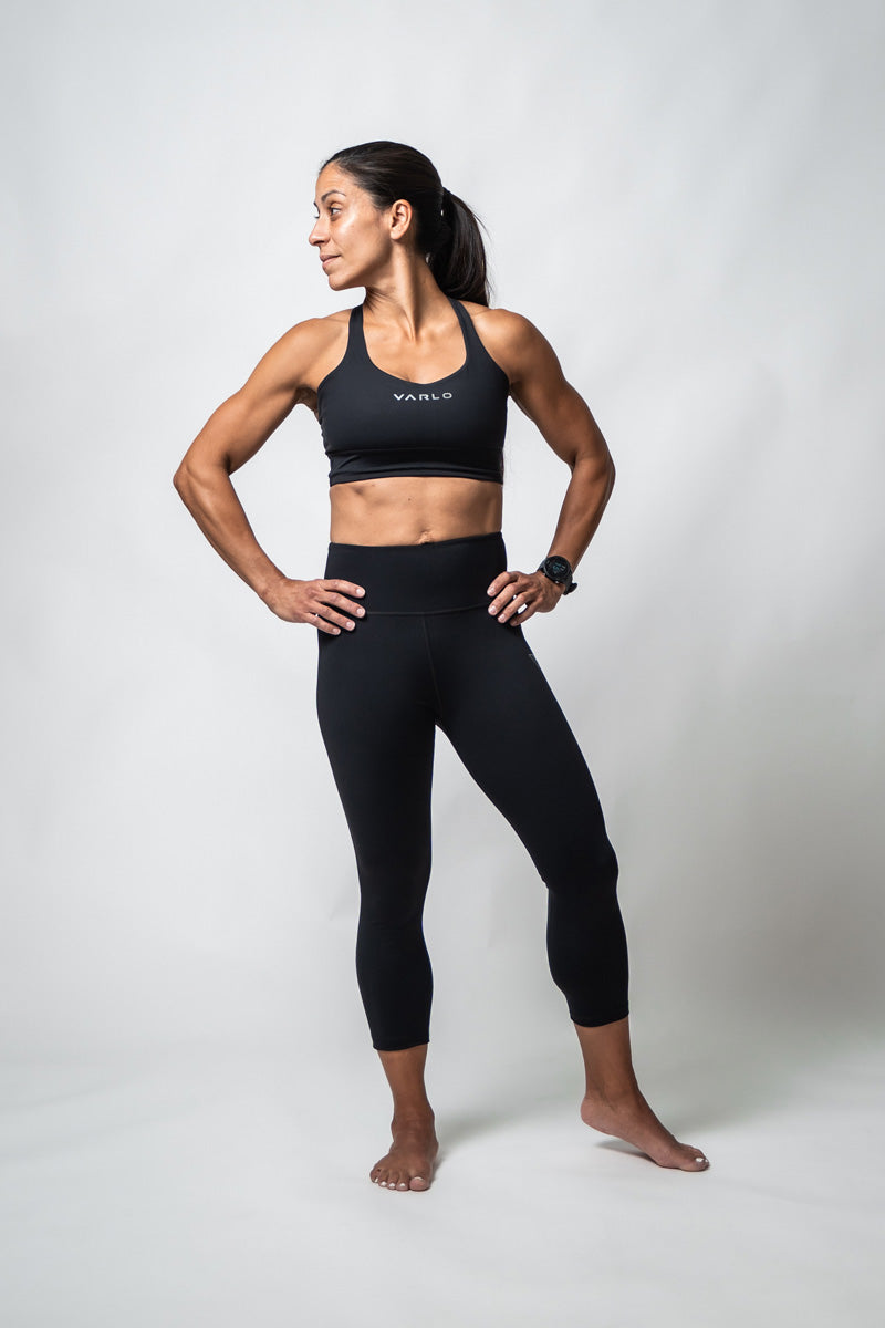 Varlo SOHO Women's 3/4 Technical Tight (Black) — color detail