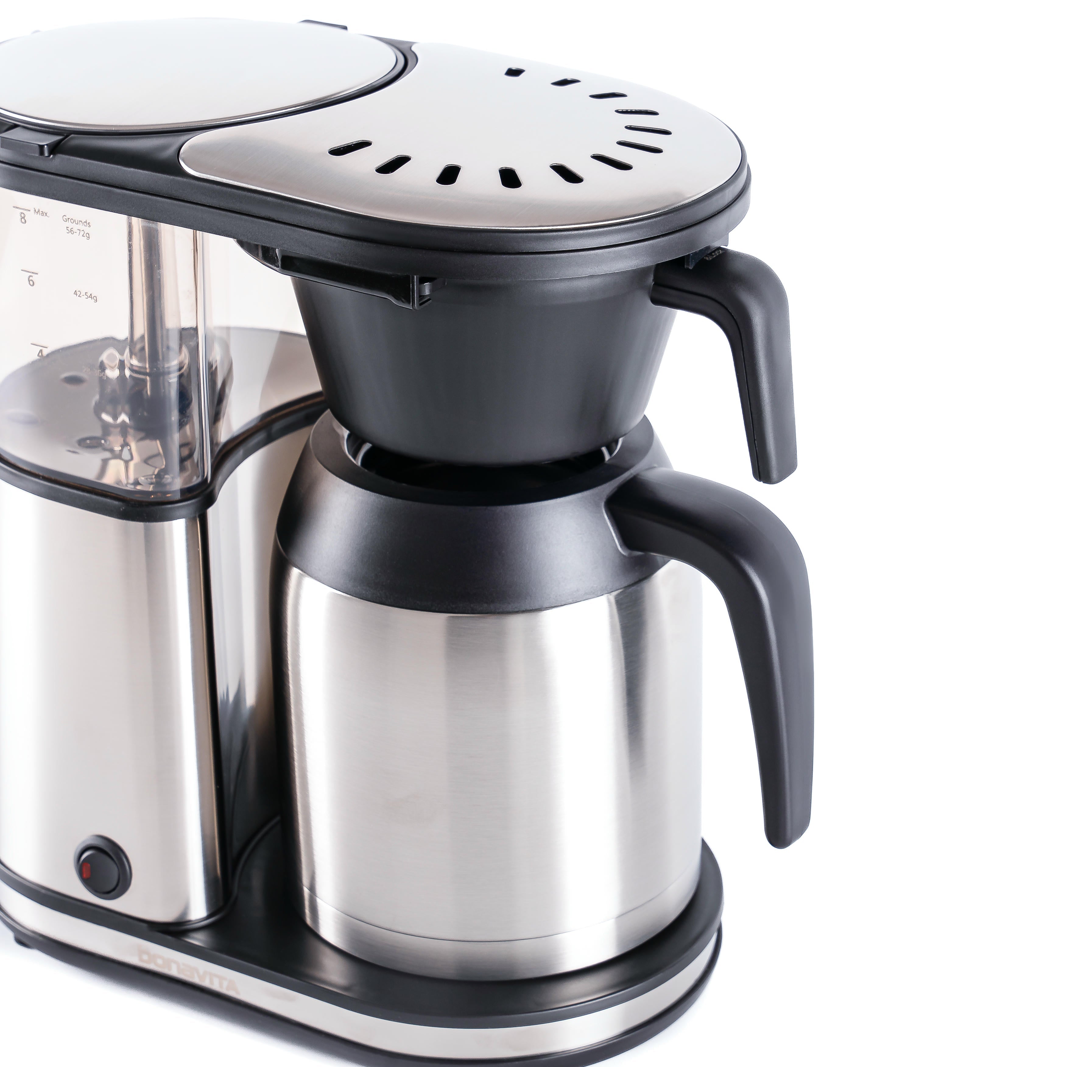 Connoisseur 8-Cup Drip Coffee Brewer One-Touch with Thermal Carafe and Hanging Basket - SCA Certified Home Brewer – Bonavita,