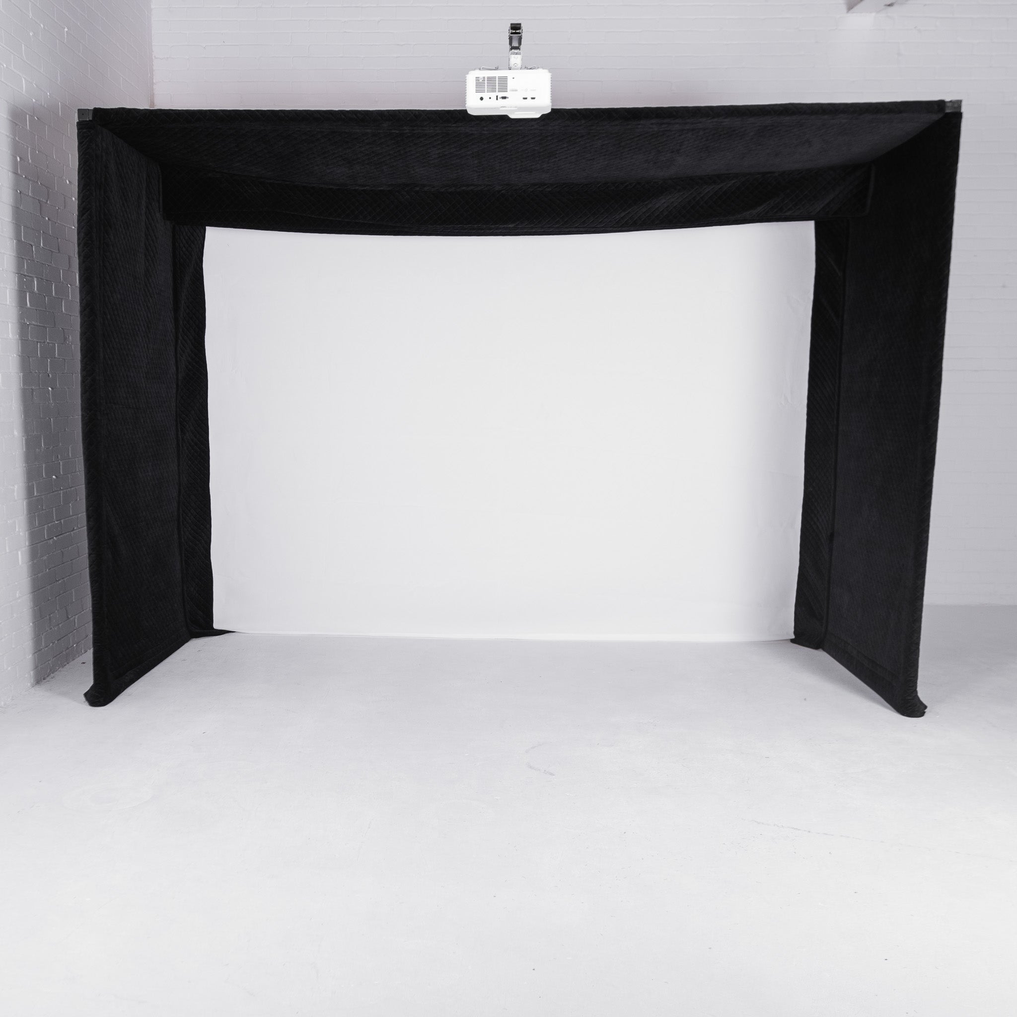 GolfBays Lux Golf Simulator Hitting Enclosure – GolfbaysUSA, view 2