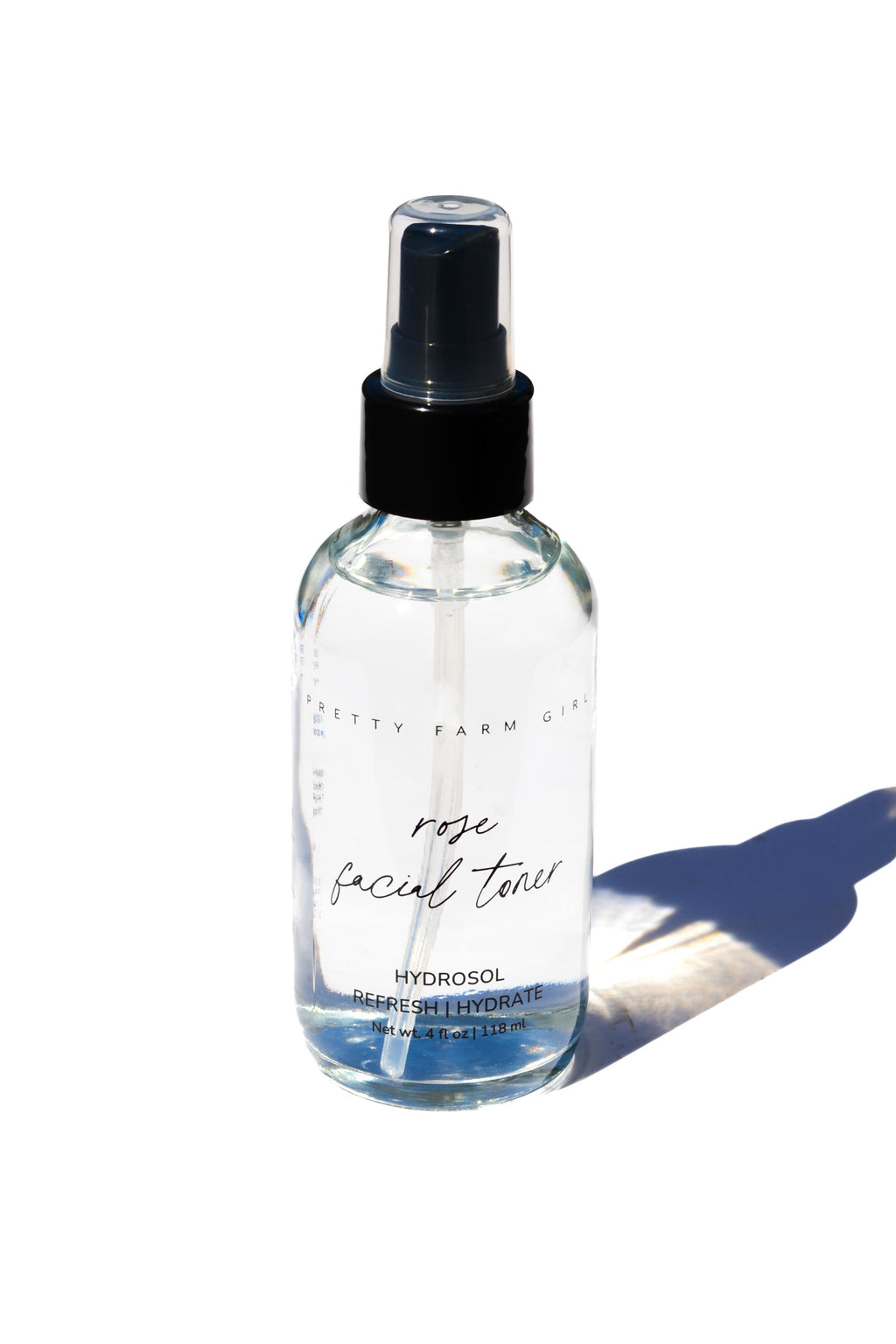 Pretty farm girl Organic Pure Rose Facial Toner — back view