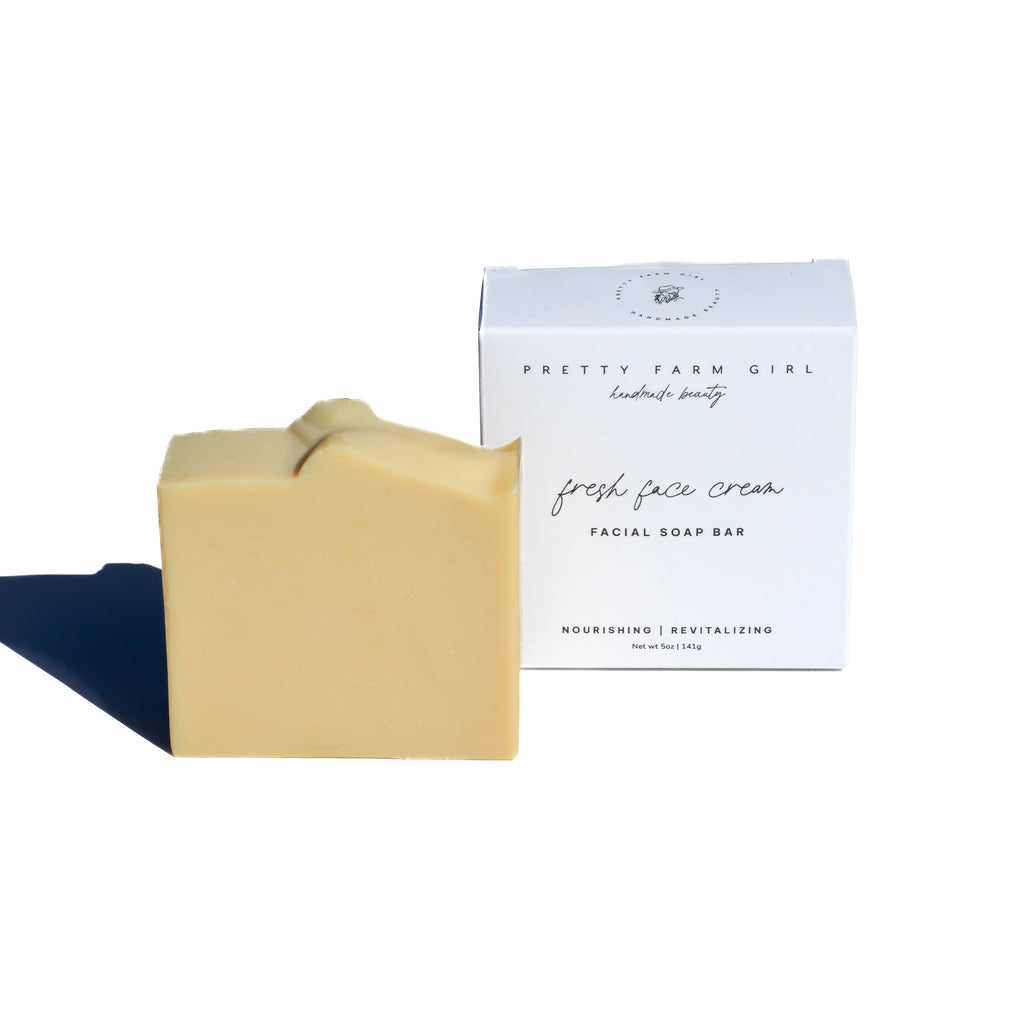 Pretty farm girl Fresh Face Cream Facial Bar — detail close-up