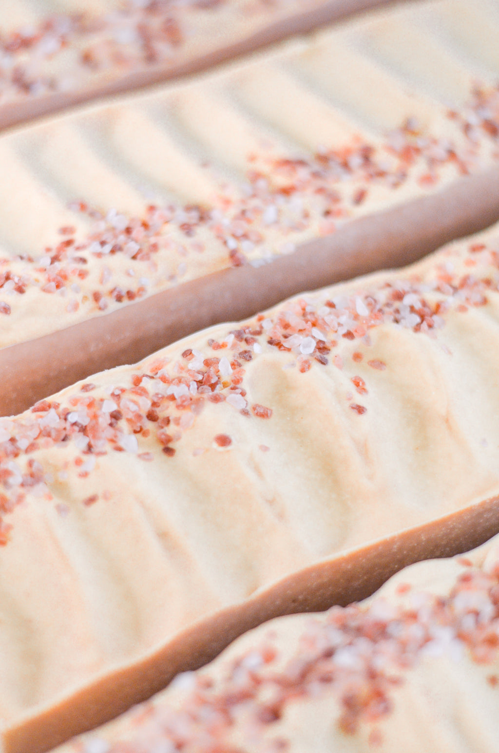 Pretty farm girl Pink Salt + Grapefruit Cleansing Bar Handmade Tallow and Goat Milk Soap Bar — detail close-up