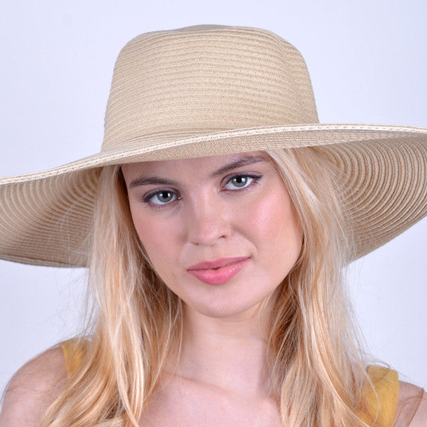 KADOU BOUTIQUE Women's 6" Brim Sun Hat — detail close-up