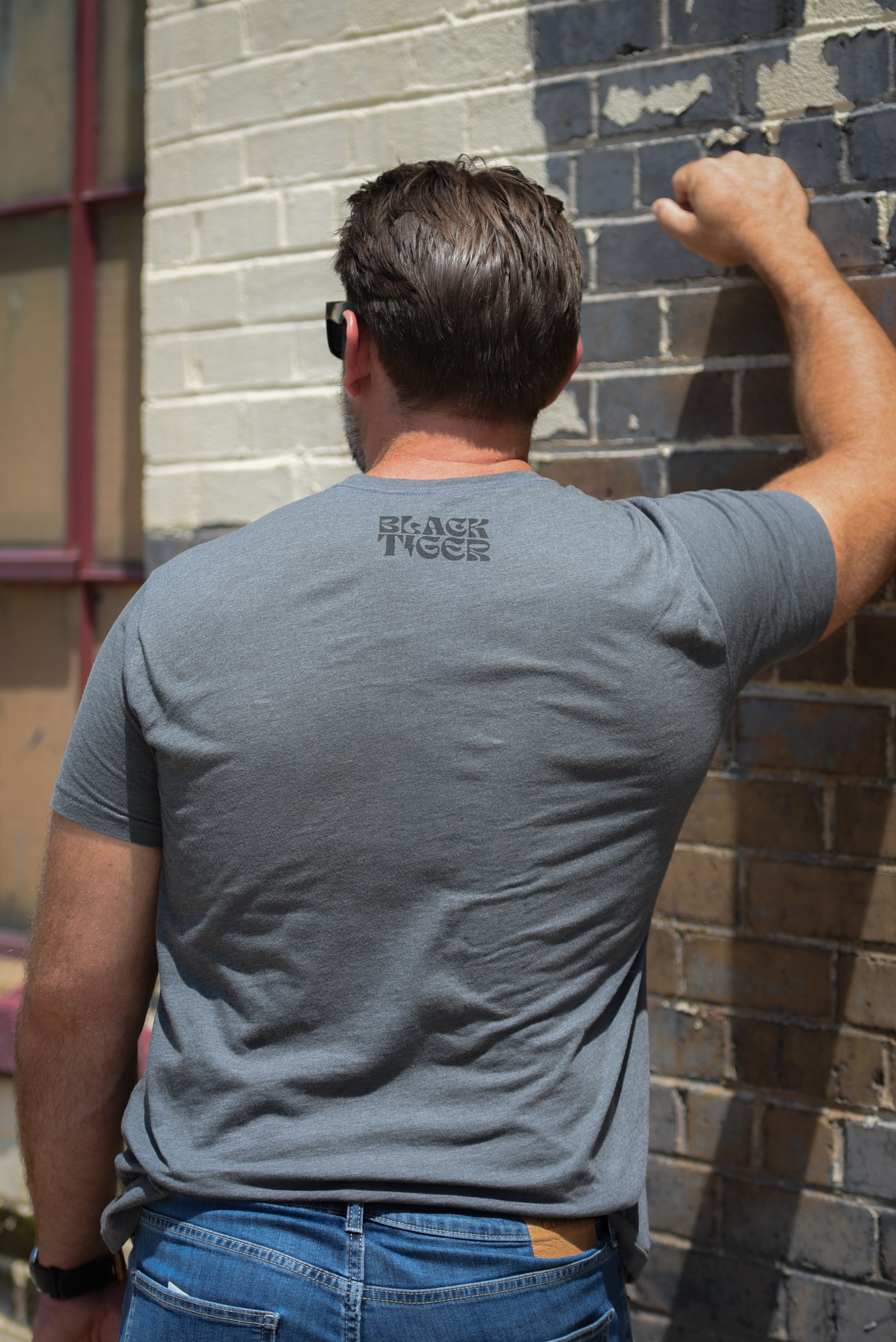 Black Tiger International Breacher Tee Shirt — detail close-up