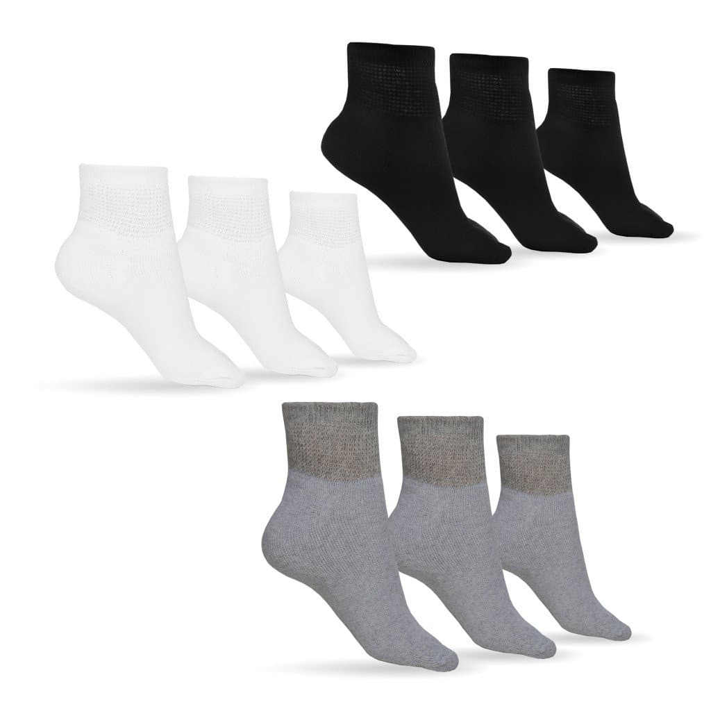 Men's Cotton Diabetic Ankle Socks (Assorted) — diabetic foot care by DSC