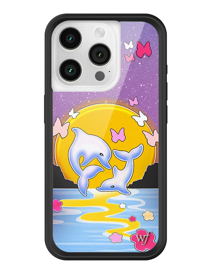 Wildflower Cases Dolphin Sunset iPhone Case — in-use photo