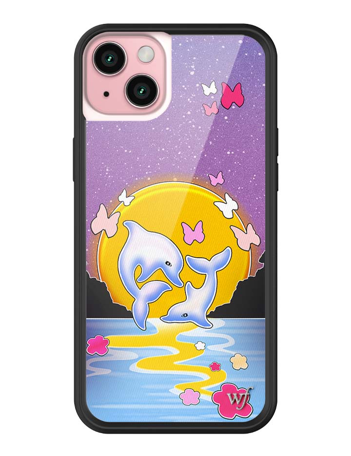 Wildflower Cases Dolphin Sunset iPhone Case — back view