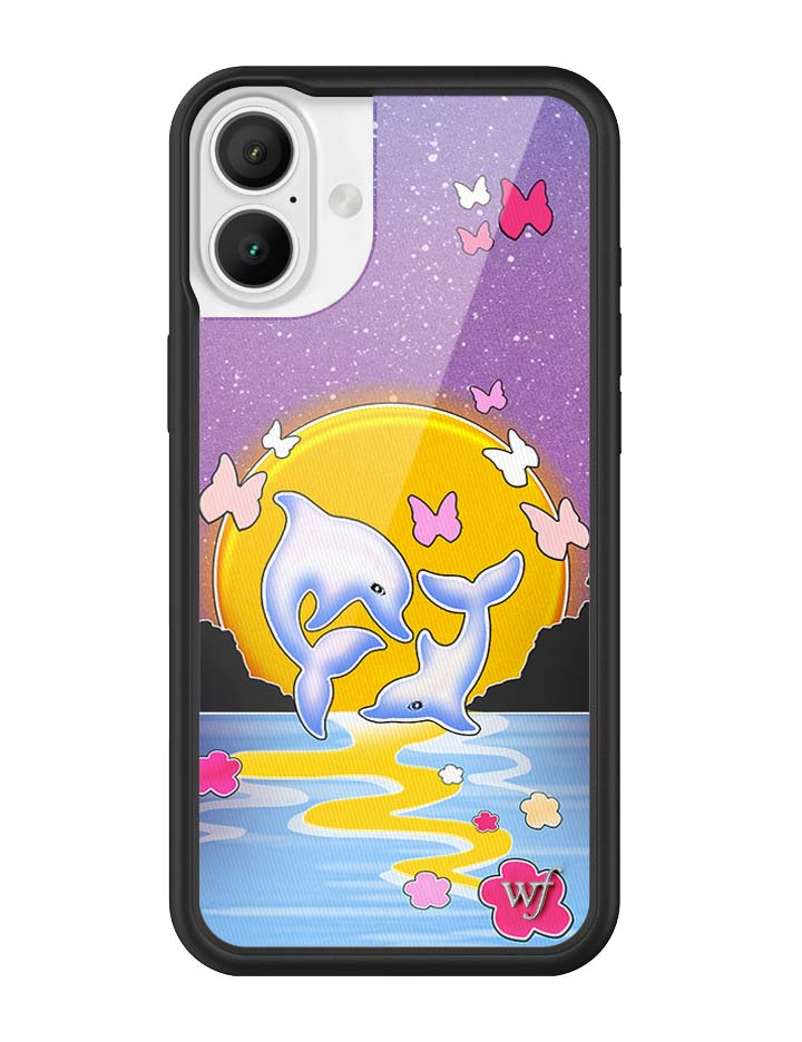 Wildflower Cases Dolphin Sunset iPhone Case — fabric or material detail