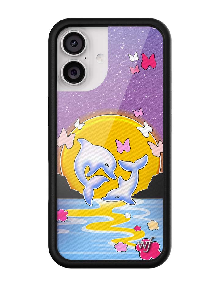 Wildflower Cases Dolphin Sunset iPhone Case — in-use photo