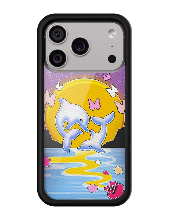 Wildflower Cases Dolphin Sunset iPhone Case — side view
