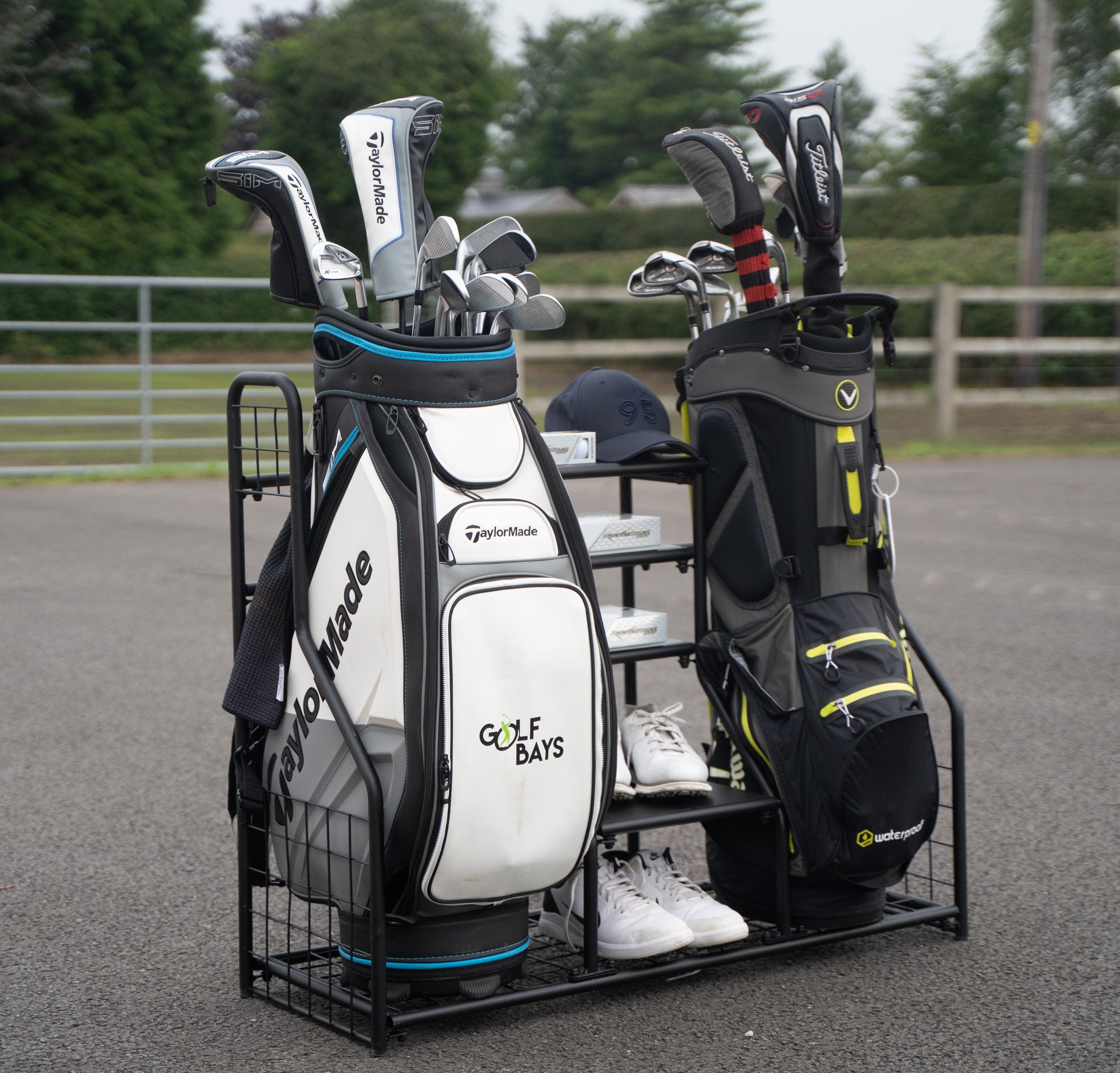 GolfBays Dual Bag Display Storage Organiser – GolfbaysUSA, view 6