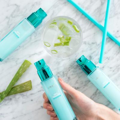 Loreal Moisturizing Face Cream with Aloe Vera & Hyaluronic Acid - Lightweight, Non-Greasy Formula for Normal to Dry Skin