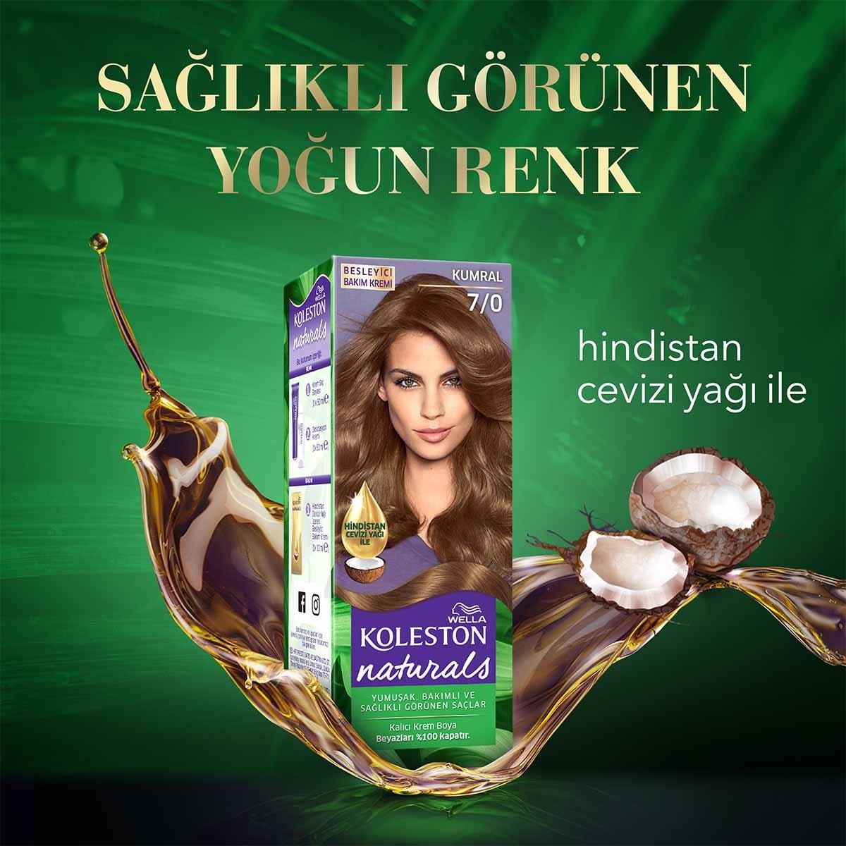 Wella Koleston Naturals Hair Color 7/0 - Rich Color & Nourishing Formula for Women and Teens | 1.7 fl oz