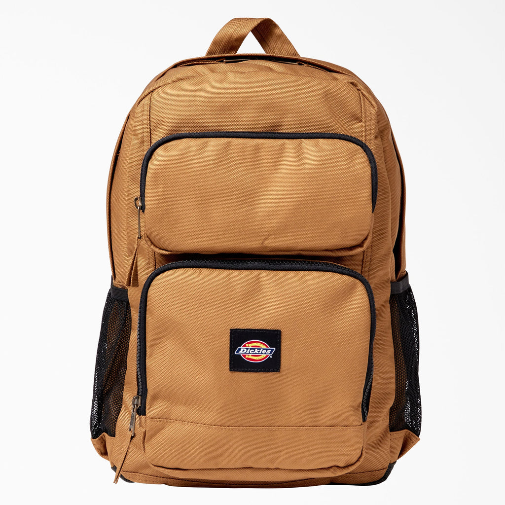 Dickies Double Pocket Backpack - Brown Duck by Skates USA