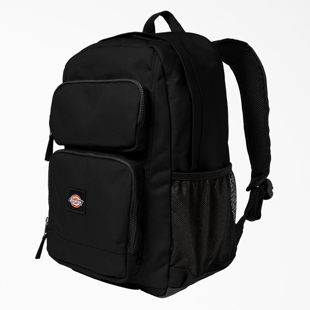 Dickies Double Pocket Backpack - Black, Backpacks, alternate view