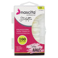Nascita 100 Piece Reusable Stiletto Nail Tips Kit - DIY Nail Beauty Solution for Artificial Nail Enhancement