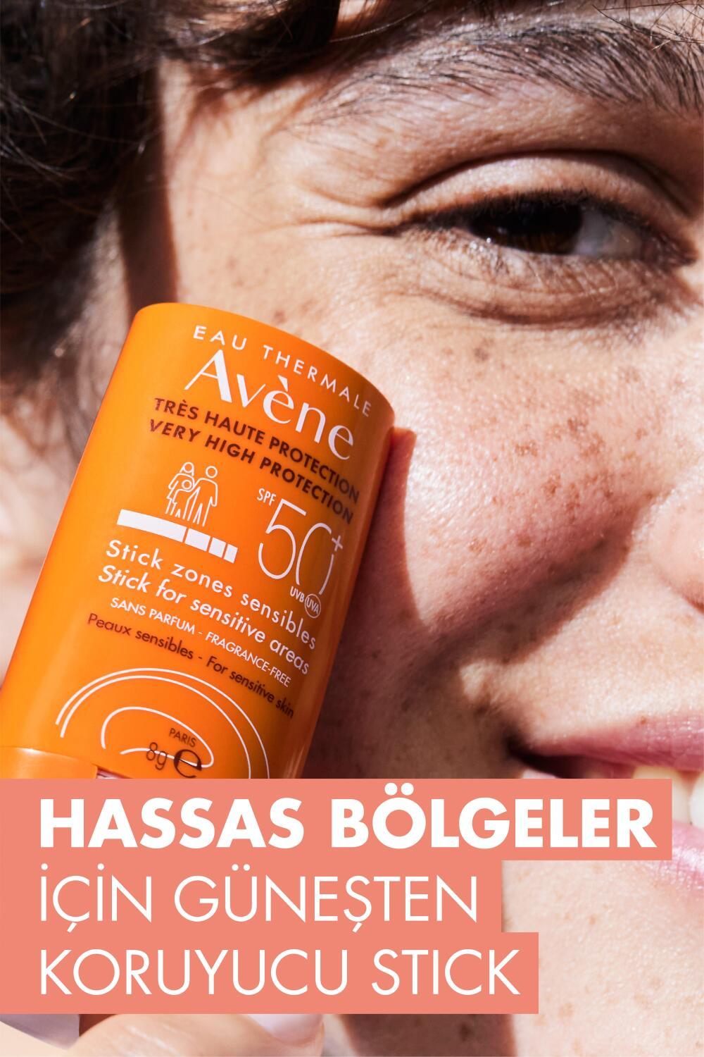 Avene Sensitive Skin SPF50 Sunscreen Stick - Protects Sensitive Areas, Moisturizing, Non-Irritating