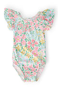 Mila & Rose ® Daffodils S/S Flutter Sleeve Leotard — main product shot