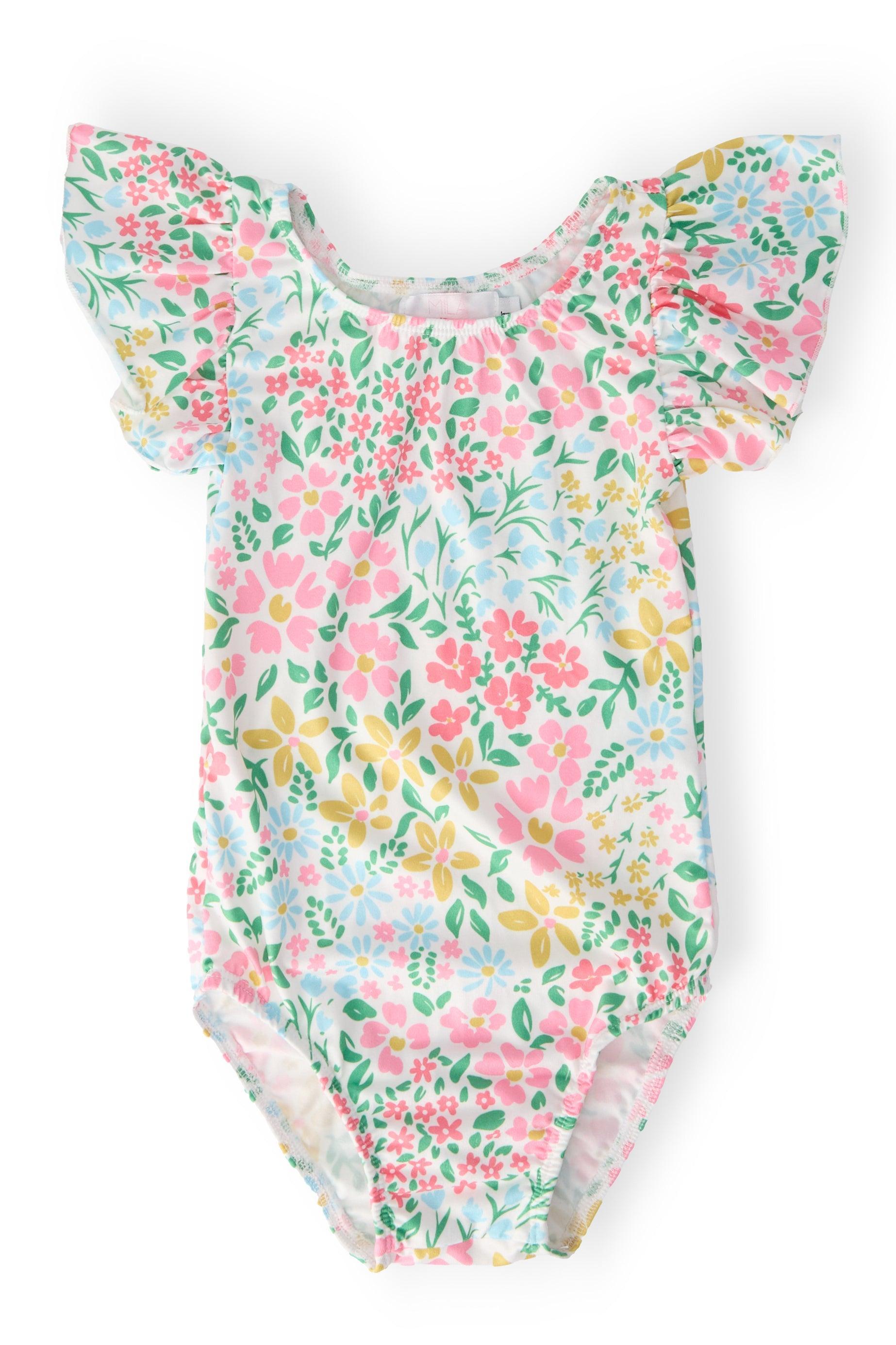 Mila & Rose ® Daffodils S/S Flutter Sleeve Leotard — main product shot