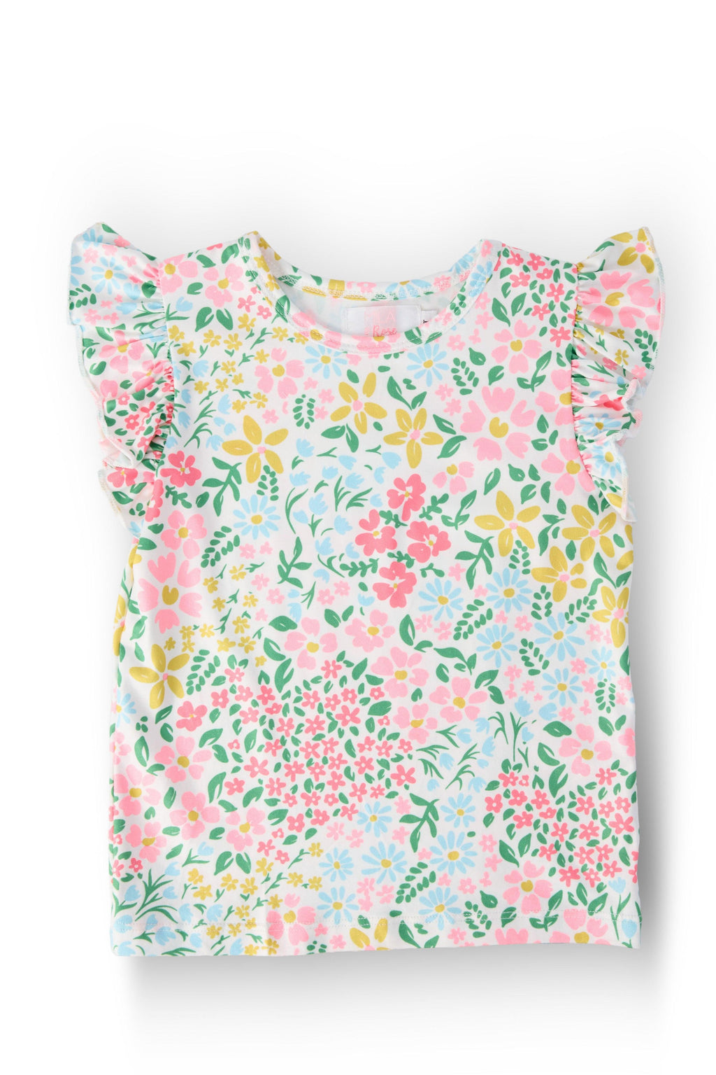 Mila & Rose ® Daffodils S/S Ruffle Tee — main product shot
