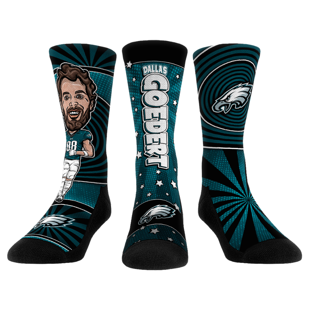 Rock 'Em Socks Dallas Goedert - Philadelphia Eagles  - Bobblehead 3-Pack — main product shot