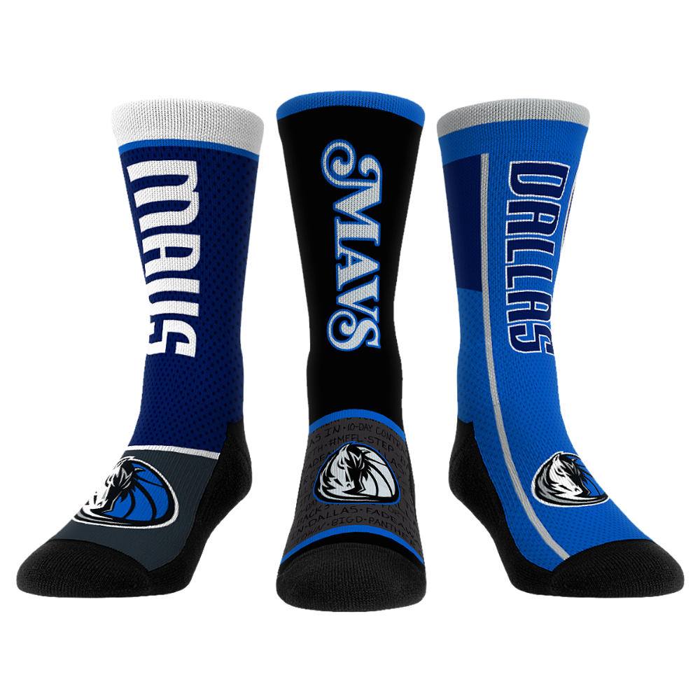 Rock 'Em Socks Rock 'Em Socks Dallas Mavericks - Ultimate Jersey - 3-Pack — main product shot