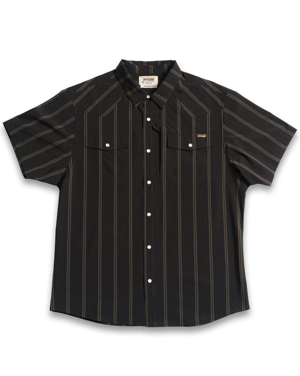 Off The Grid Surplus Daryll SS Shirt - Vintage Black — main product shot
