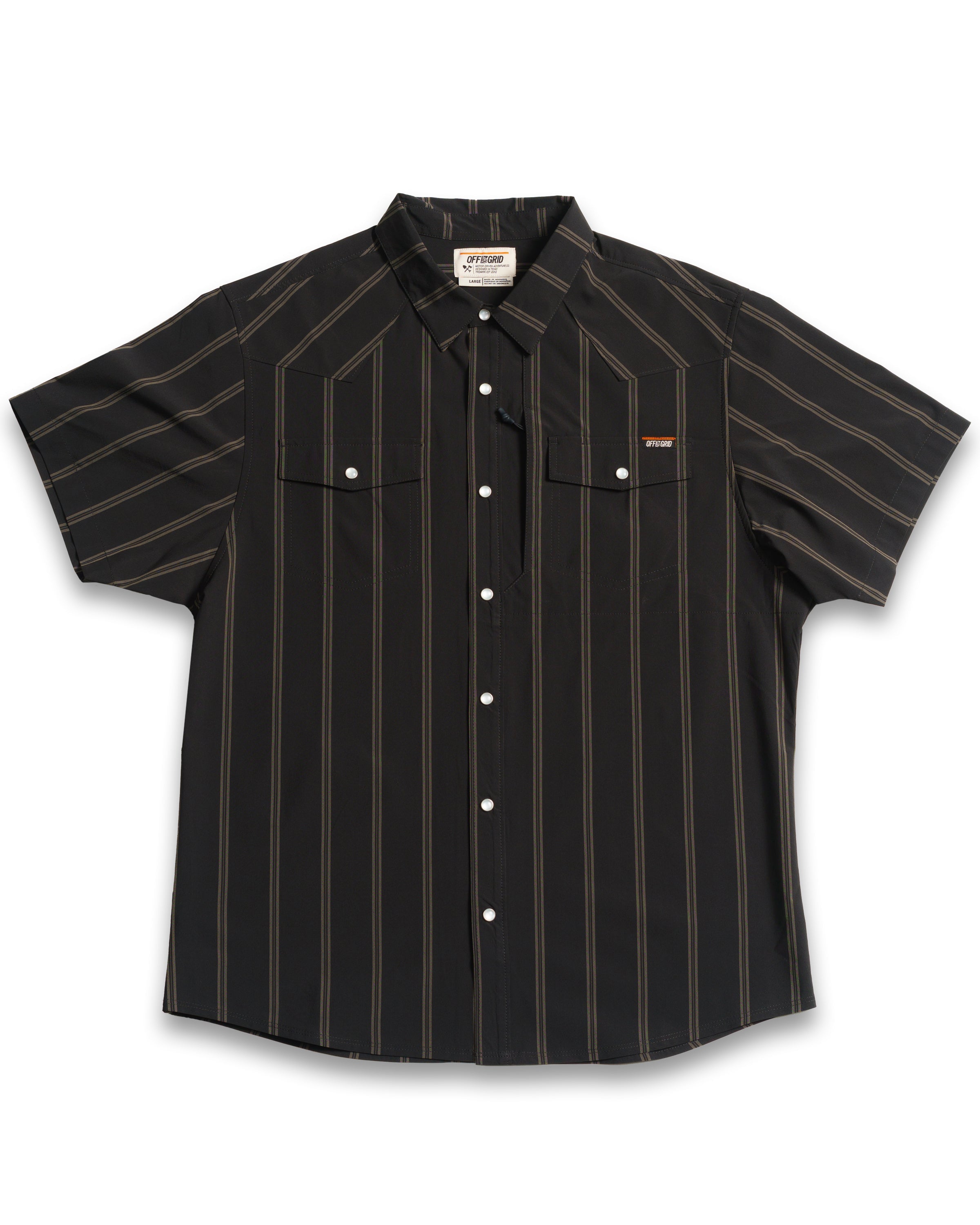 Off The Grid Surplus Daryll SS Shirt - Vintage Black — main product shot