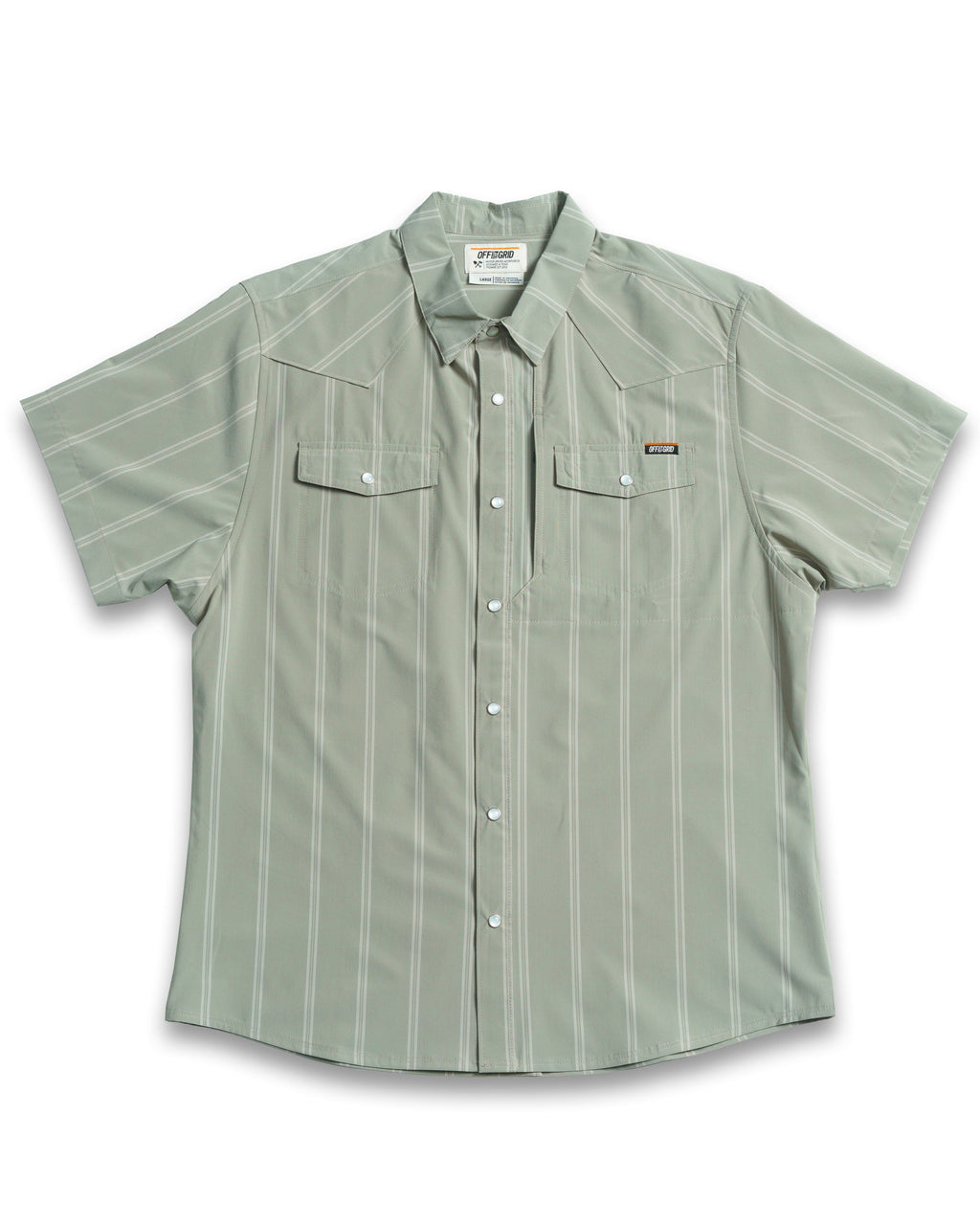 Off The Grid Surplus Daryll SS Shirt - Sage Green — main product shot