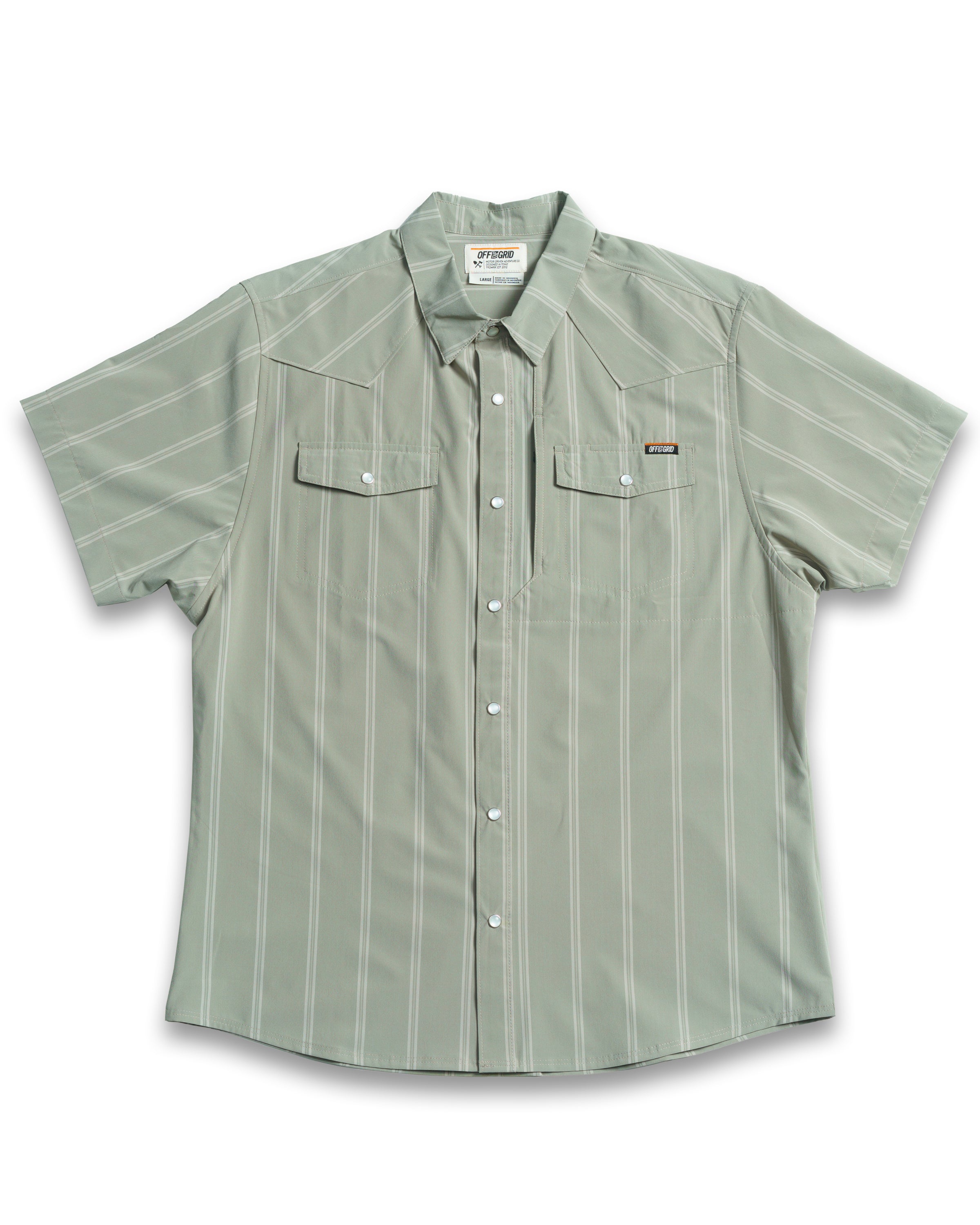 Off The Grid Surplus Daryll SS Shirt - Sage Green — main product shot