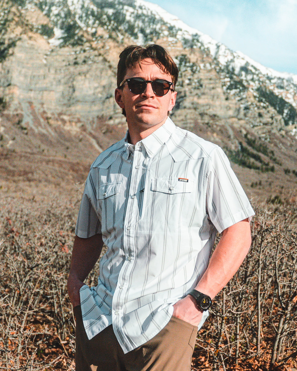 Off The Grid Surplus Daryll SS Shirt - White — detail close-up