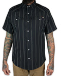 Off The Grid Surplus Daryll SS Shirt - Vintage Black — lifestyle context