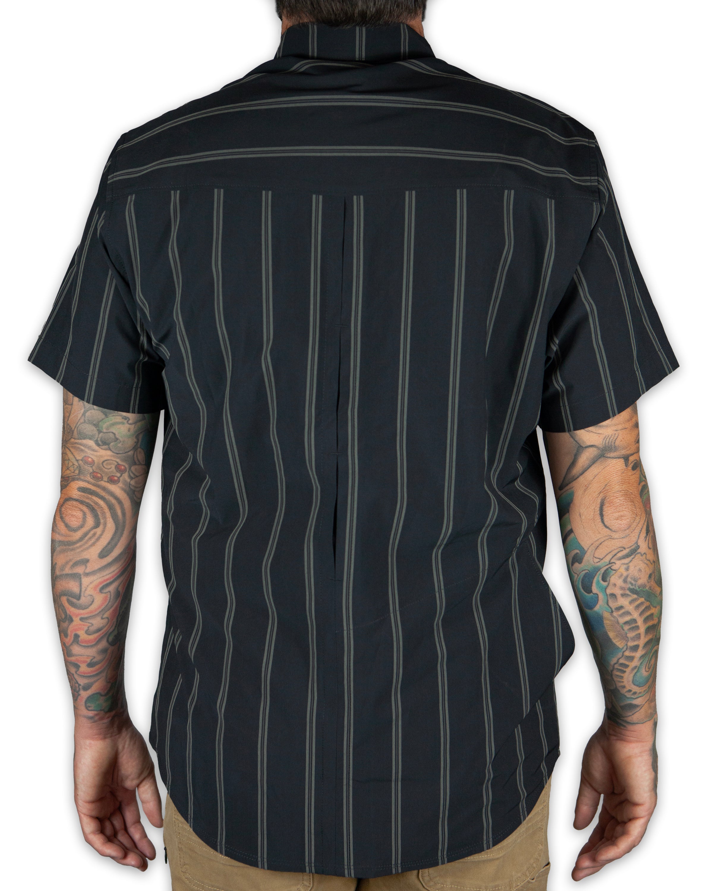 Off The Grid Surplus Daryll SS Shirt - Vintage Black — back view