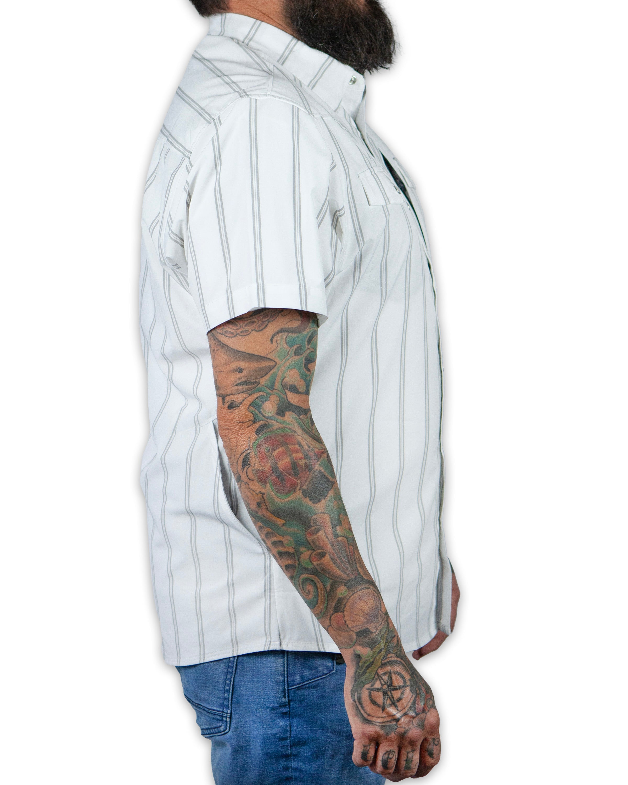 Off The Grid Surplus Daryll SS Shirt - White — back view