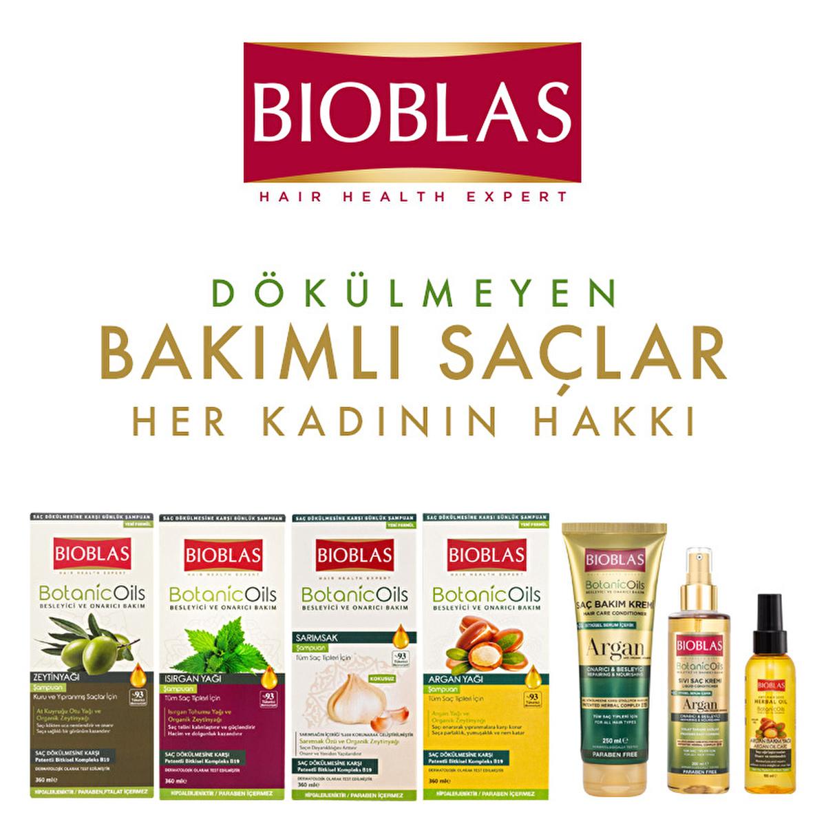 Bioblas Argan Oil Hair Conditioner: Repair, Moisturize & Restore Shine - Daily Use for Damaged Hair, 8.45 fl oz