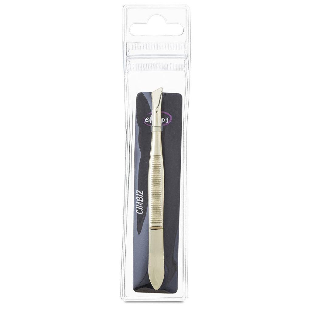 Eklips Metal Tweezers - Slanted Tip for Precise Hair Removal & Eyebrow Shaping | Durable Stainless Steel, Ergonomic Design