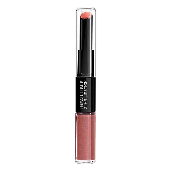L'Oreal Paris Infallible: 24HR Incessant Russet Lipstick - Long Lasting, Hydrating, Smudge & Kiss-Proof Lip Color