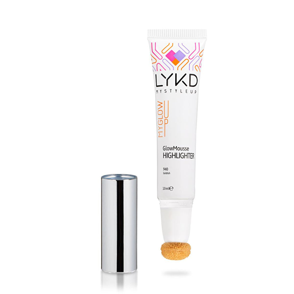 LYKD Mousse Highlighter Goldish - Natural Glow Makeup for All Skin Tones