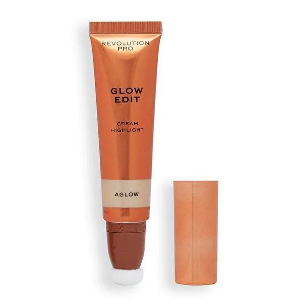 Revolution Pro Aglow Cream Highlighter: Vegan & Cruelty-Free for Radiant, Dewy Glow - Enriched with Jojoba Oil & Vitamin E