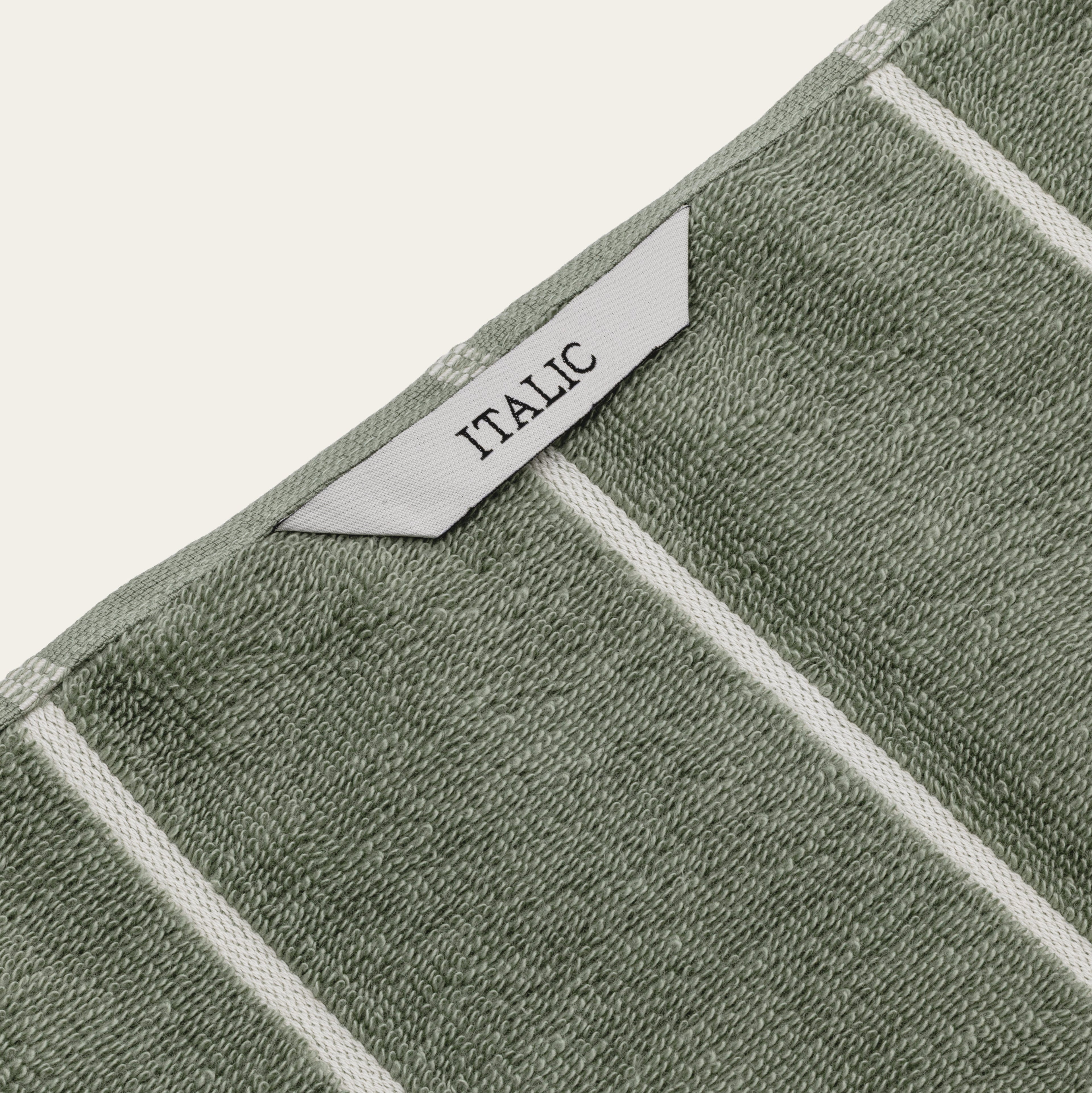 Italic Deia Towels — in-use photo