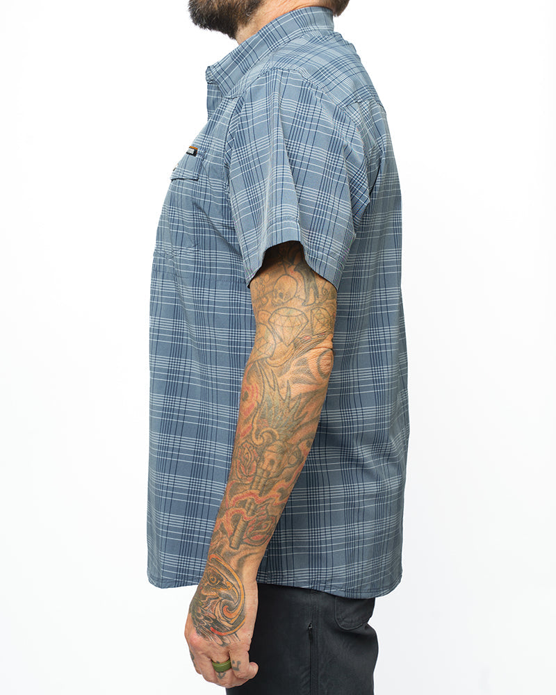 Off The Grid Surplus Deke SS Shirt - Dusty Royal — side view