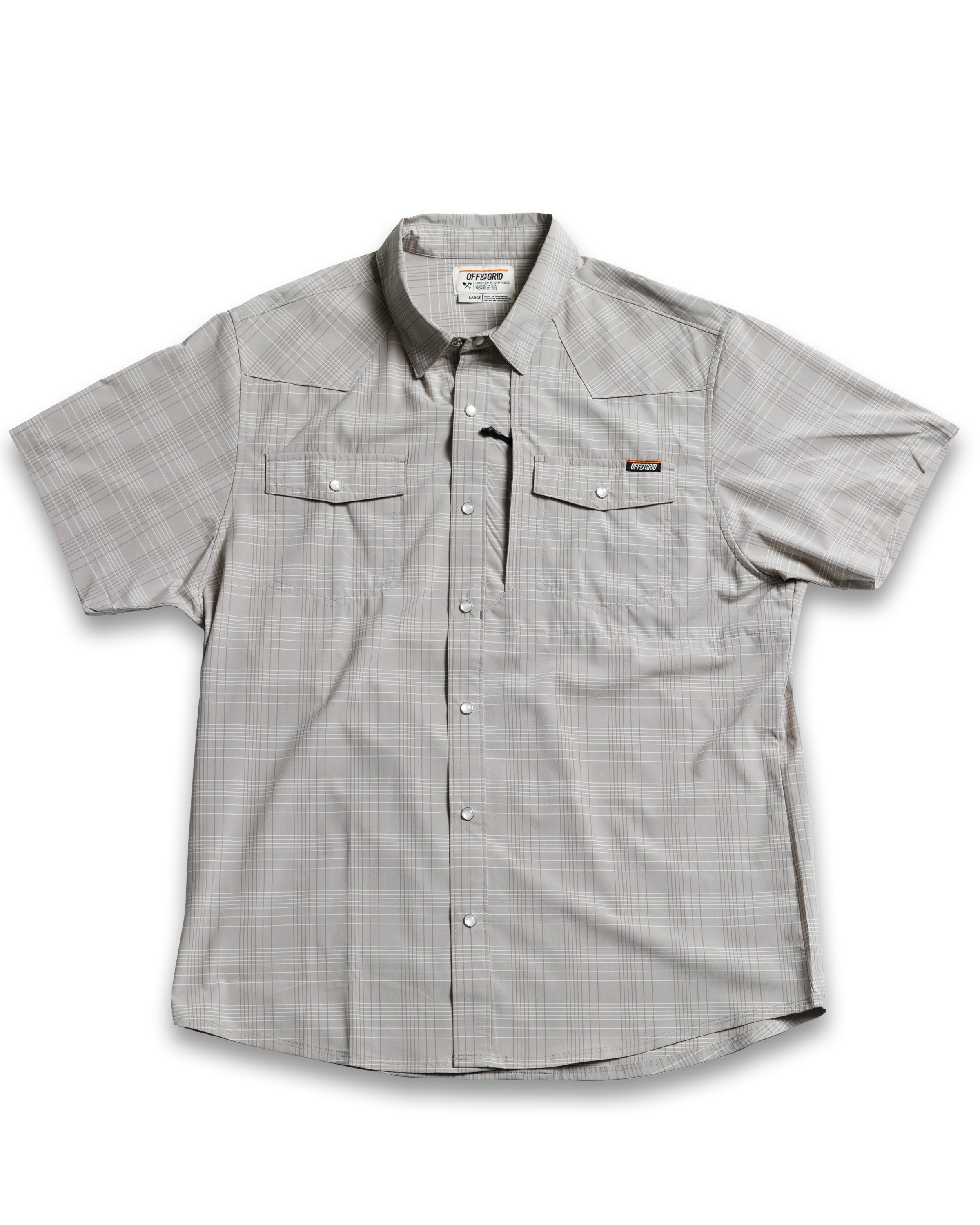Off The Grid Surplus Deke SS Shirt - Storm Grey — main product shot