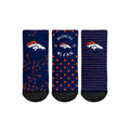 Rock 'Em Socks Rock 'Em Socks Denver Broncos - Number 1 Fan 3-Pack (Toddler) — main product shot