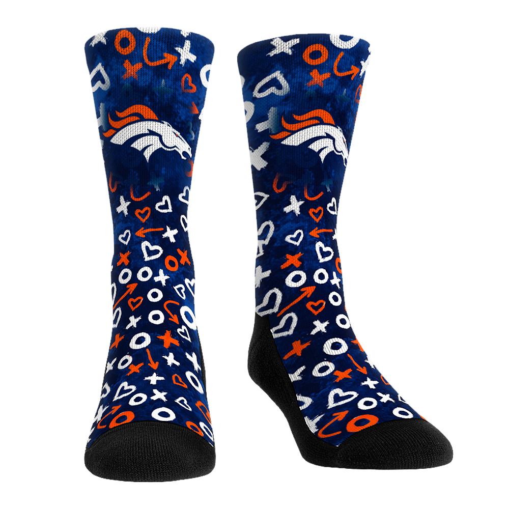Rock 'Em Socks Rock 'Em Socks Denver Broncos - Valentine's Day Hearts — main product shot